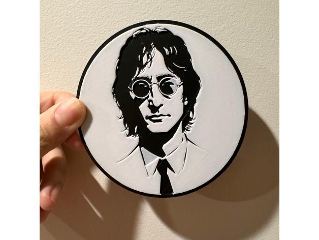 John Lennon Coaster 3d model