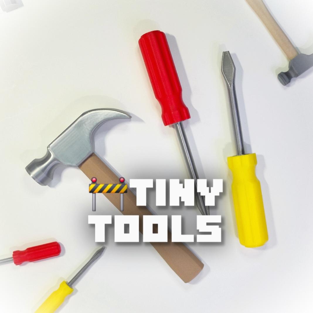 Miniature 3PC Toolset :: 'Tiny Tools' Home Improvement Play Toys 3d model