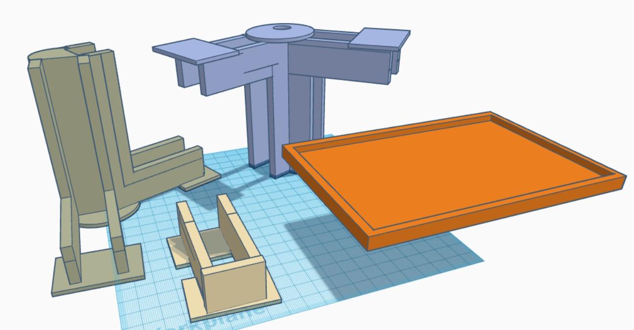 White Board Joints for Shared Display Design 3d model