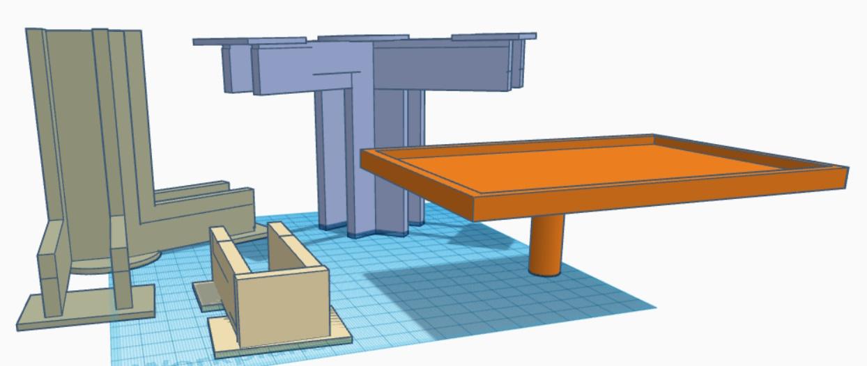 White Board Joints for Shared Display Design 3d model