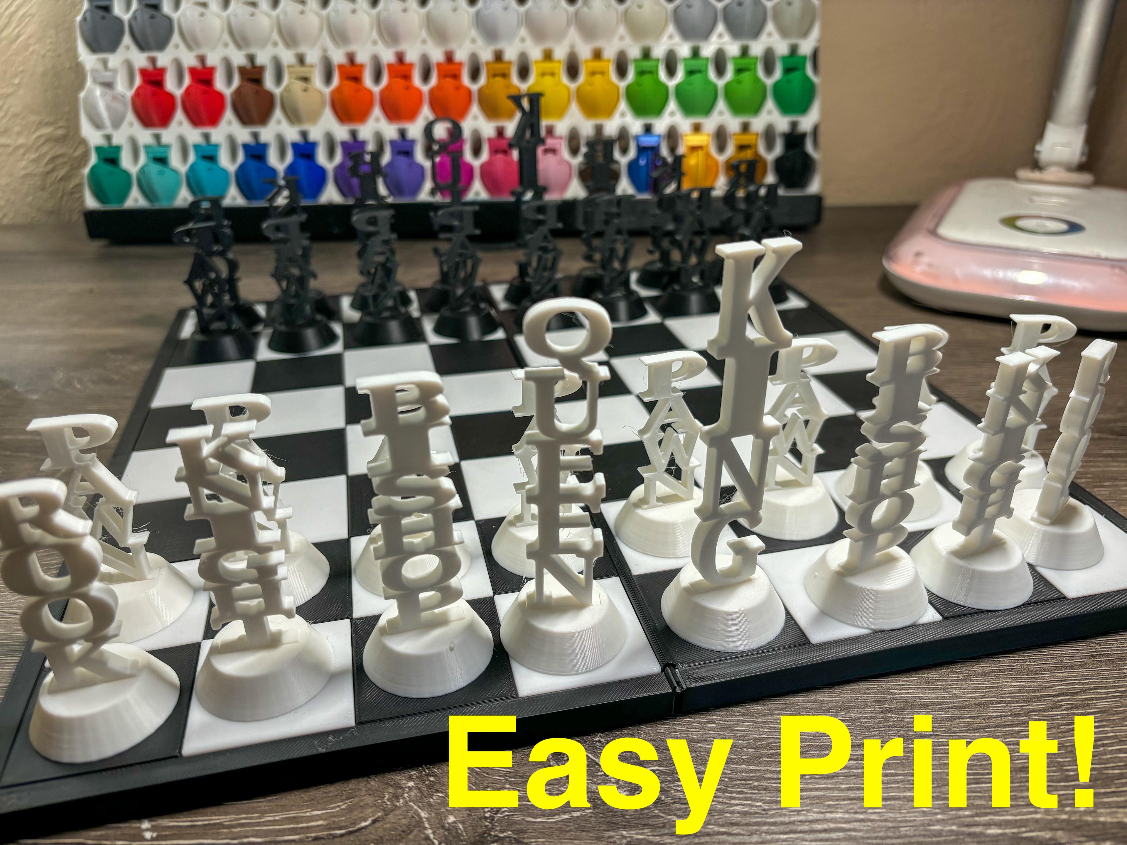 Word Chess! The Perfect Chess Set to Learn! 3d model