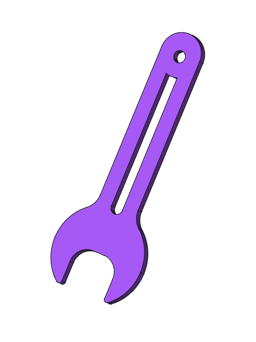 Earring Wrench 3d model