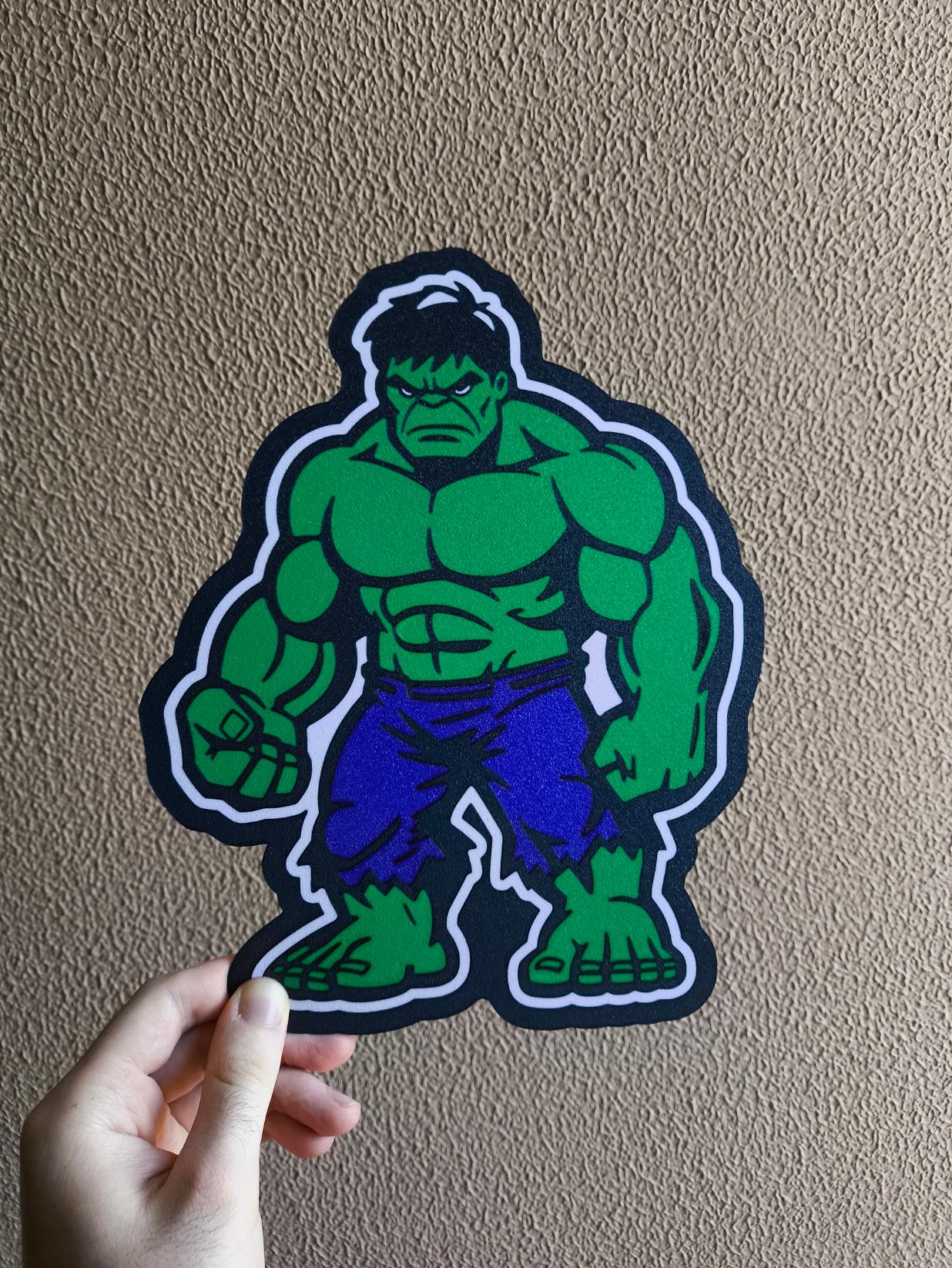 The Hulk Customizable Name Lightbox LED Lamp 3d model