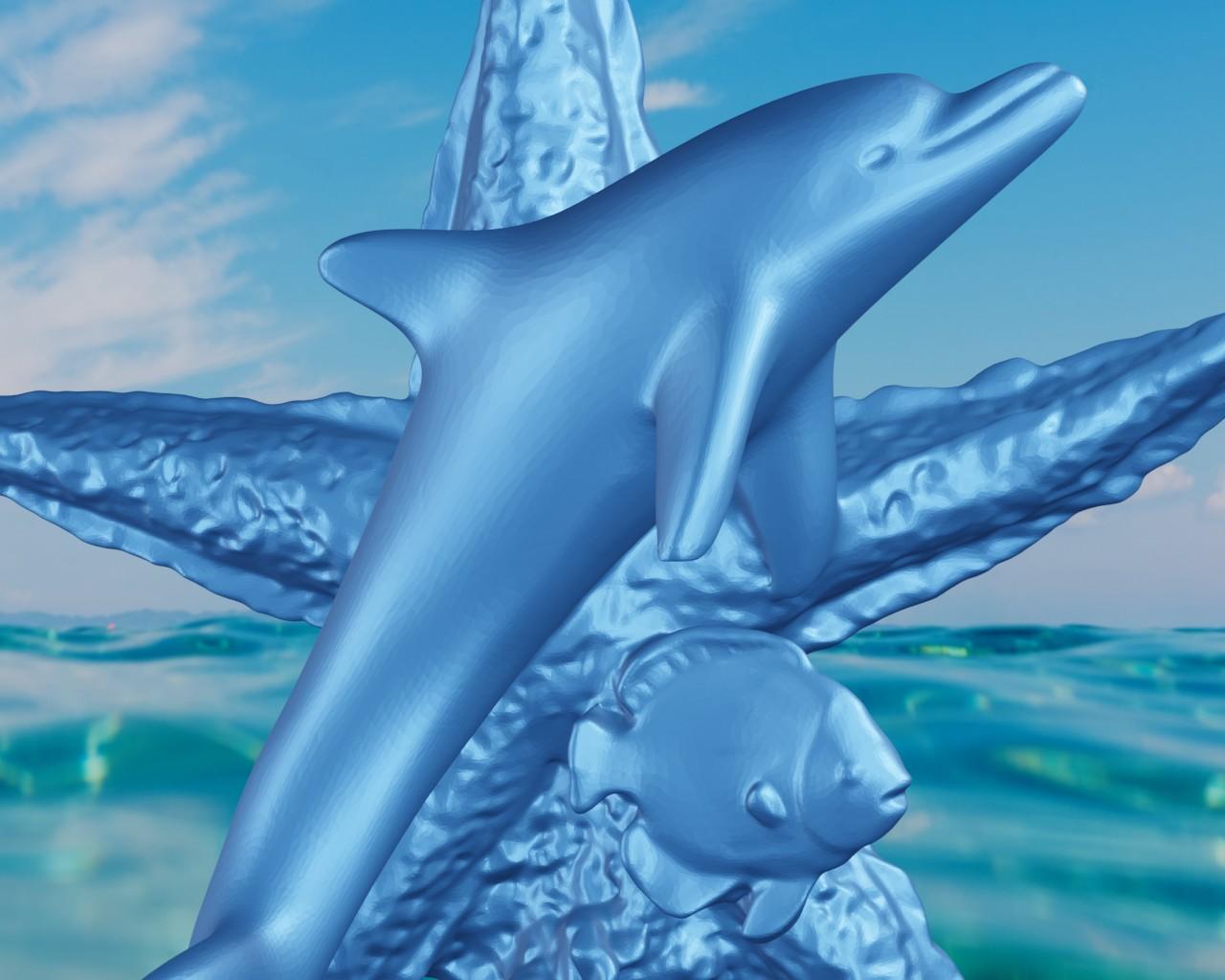 Dolphin Starfish 3d model