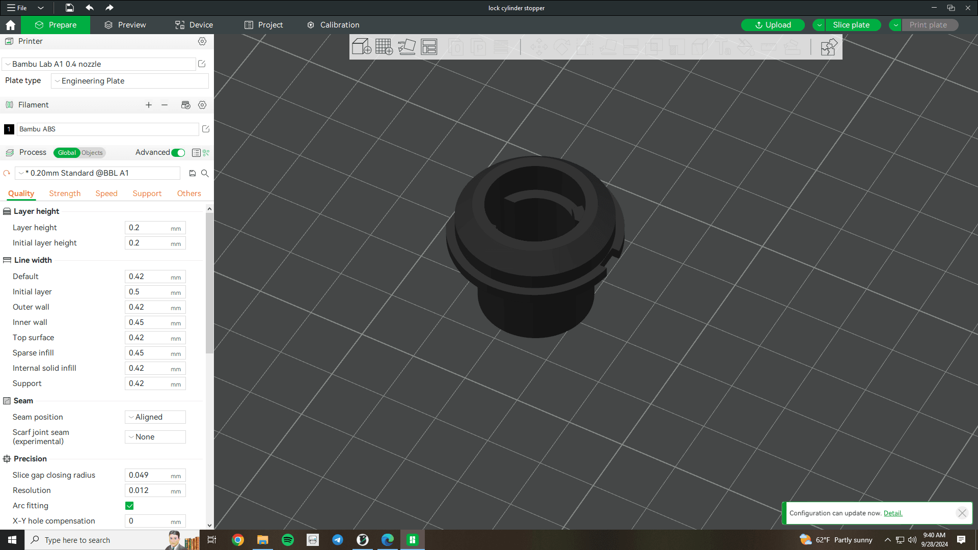 Kawasaki KQR lock cylinder stopper 3d model