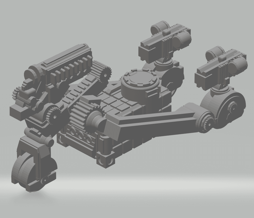 FHW: Worker Bot Express Assault Car set 3d model