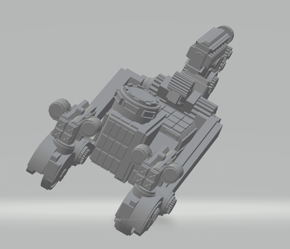 FHW: Worker Bot Express Assault Car set 3d model