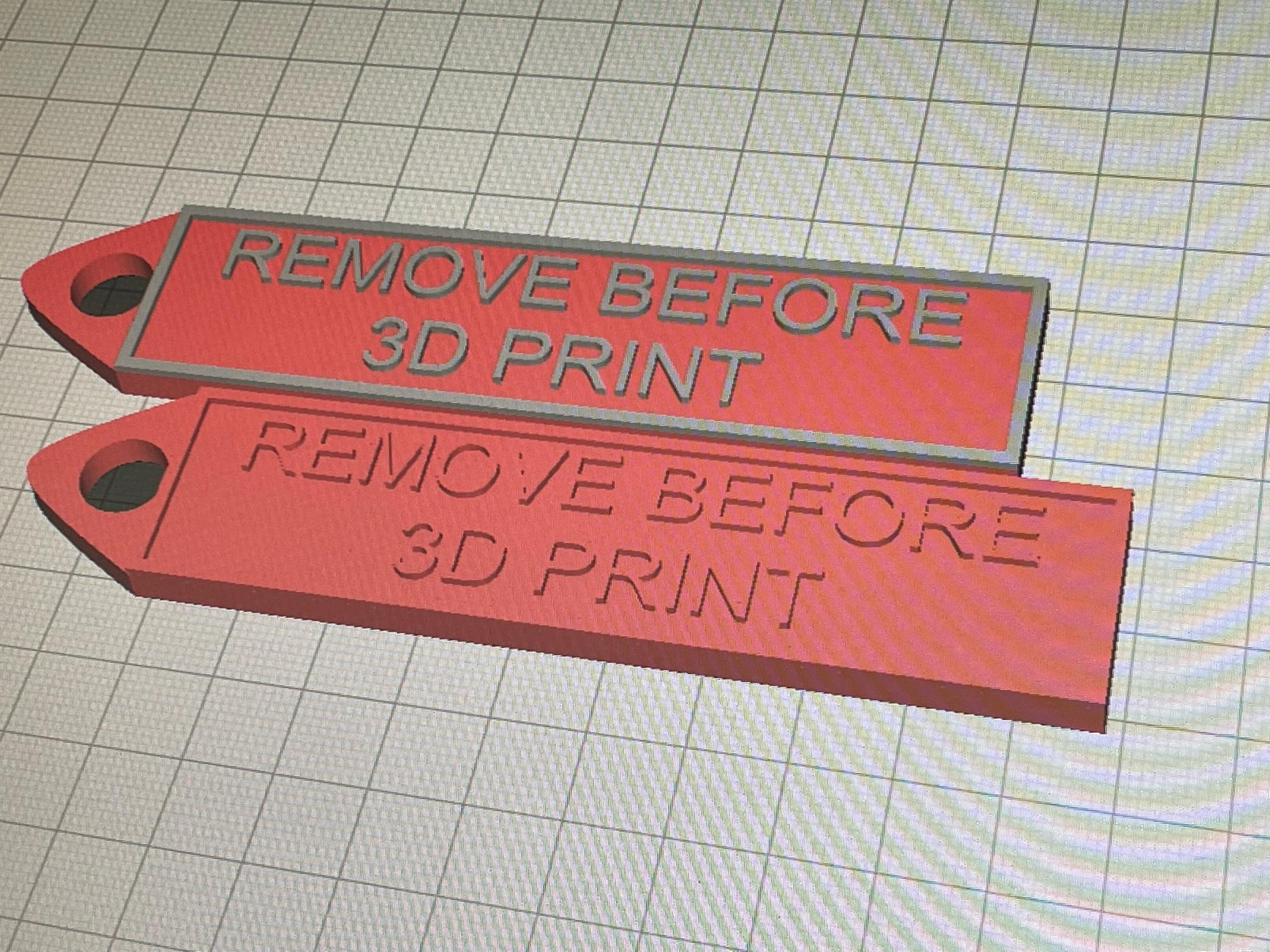 Remove Before Print  3d model