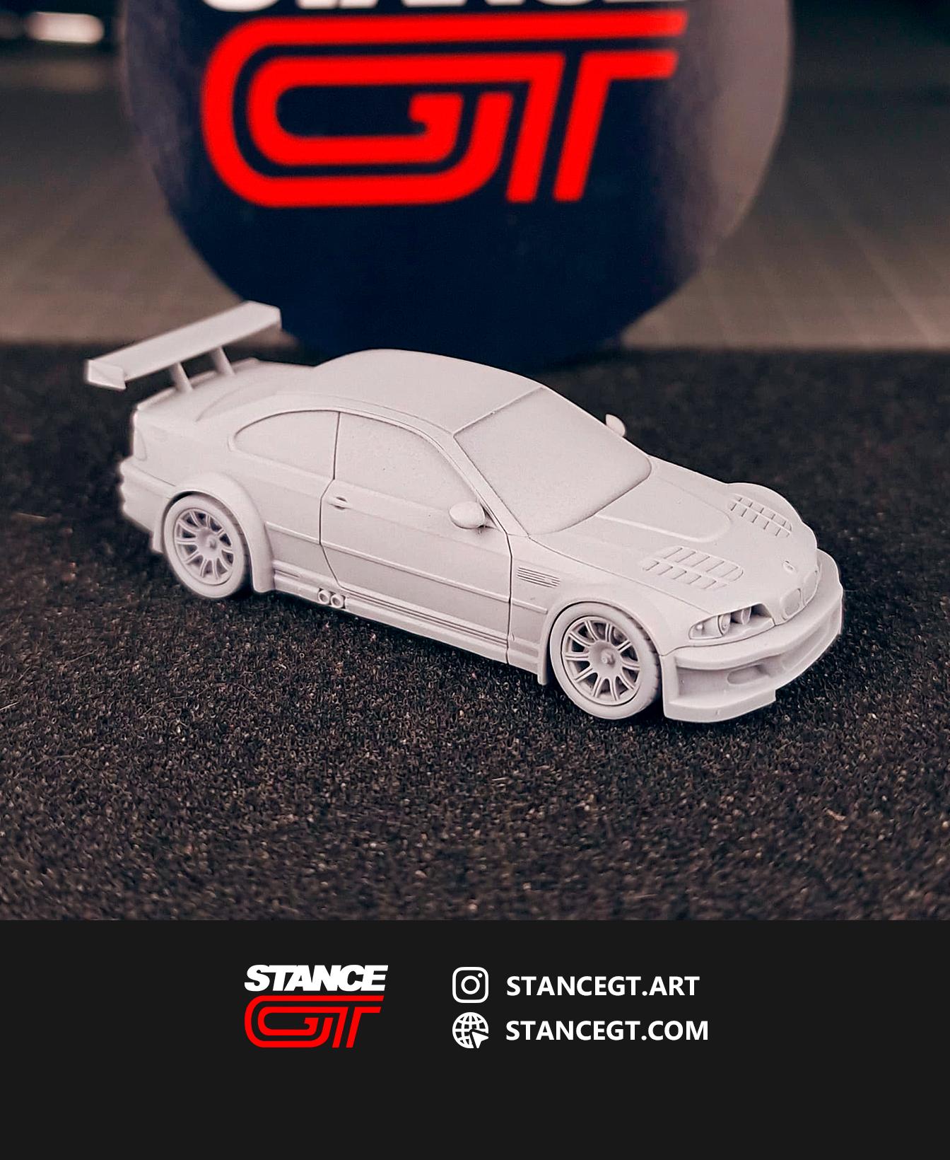 BMW M3 GTR e46 | SCALED 1/64 | Model kit car 3d model