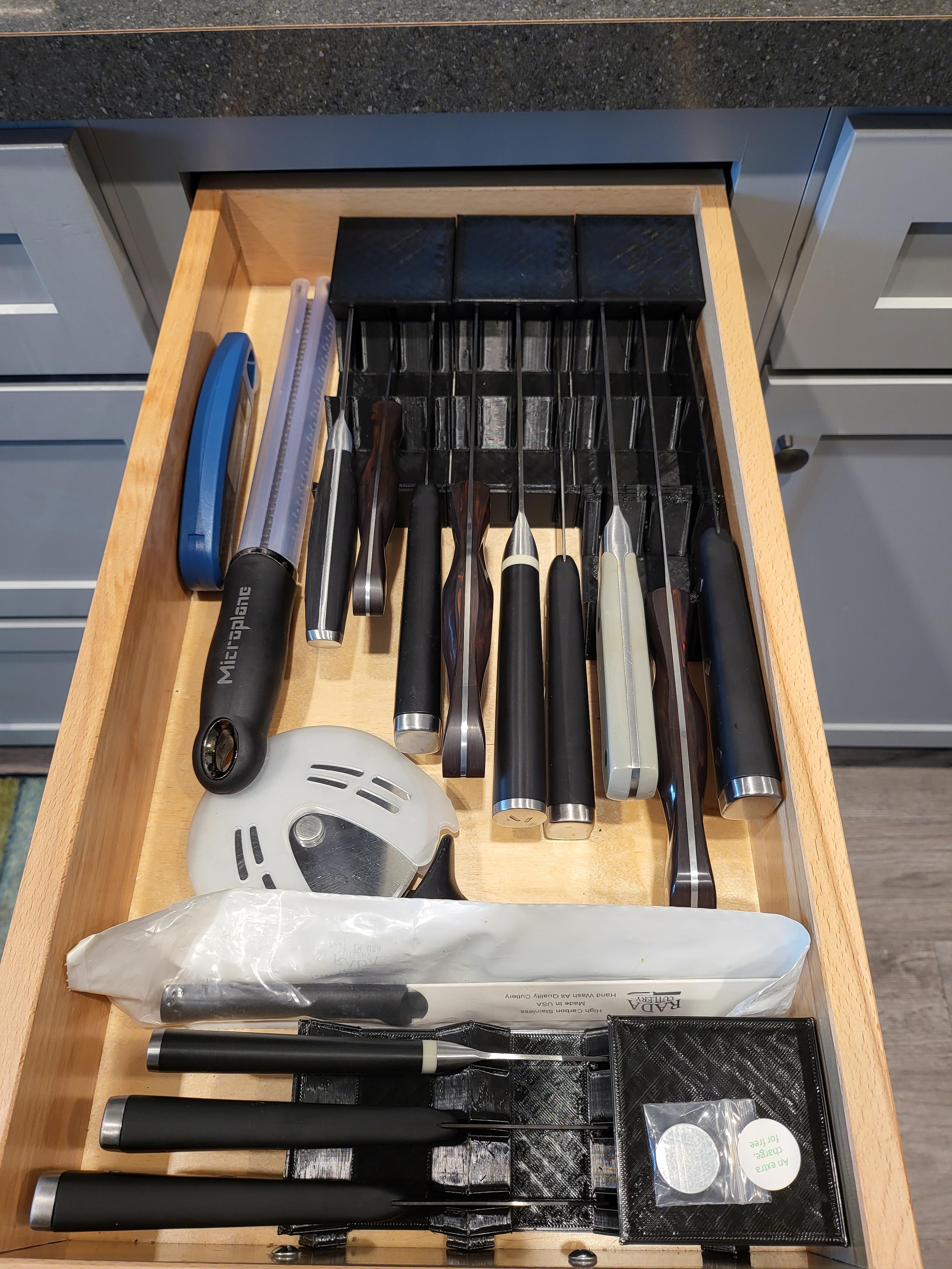 In-Drawer Knife Holder 3d model