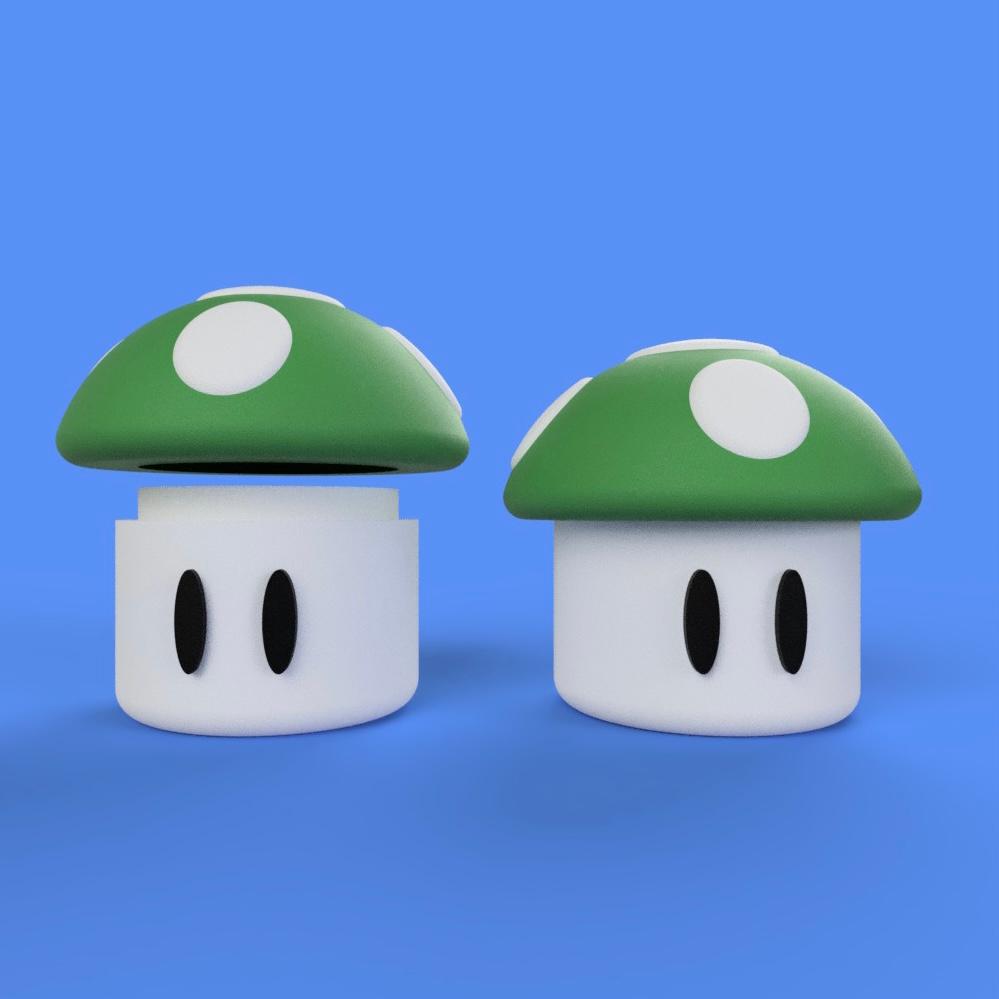 super mushroom container (no threads)  3d model