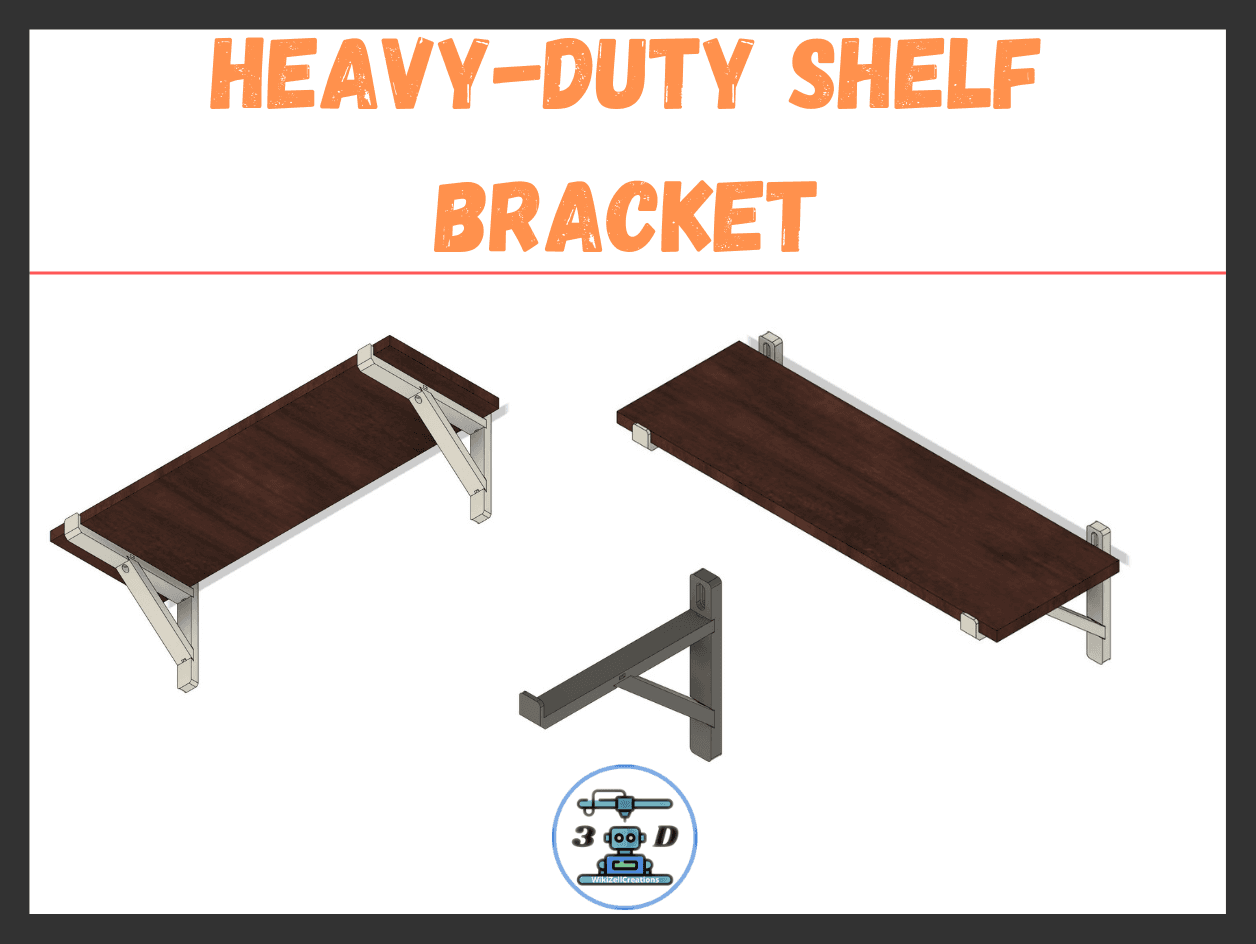 HEAVY DUTY SHELF - 235x20mm 3d model