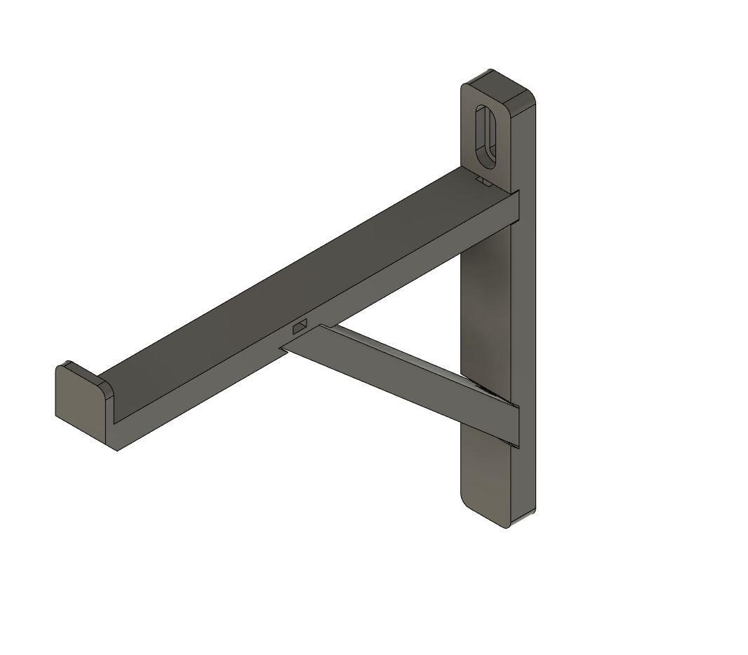 HEAVY DUTY SHELF - 235x20mm 3d model