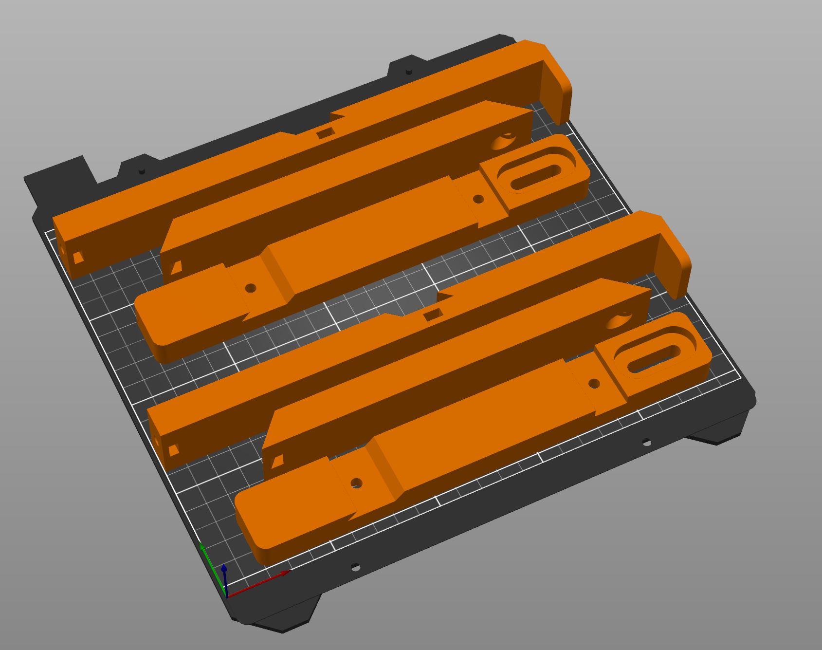 HEAVY DUTY SHELF - 235x20mm 3d model