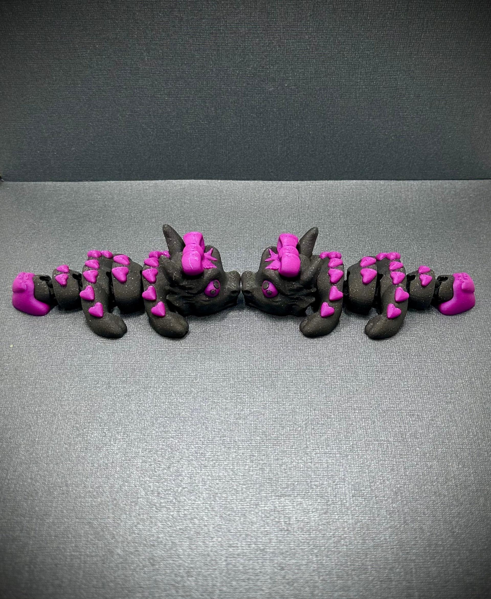 Val, Baby Love Dragon - Articulated Dragon Snap-Flex Fidget (Medium Tightness Joints) 3d model