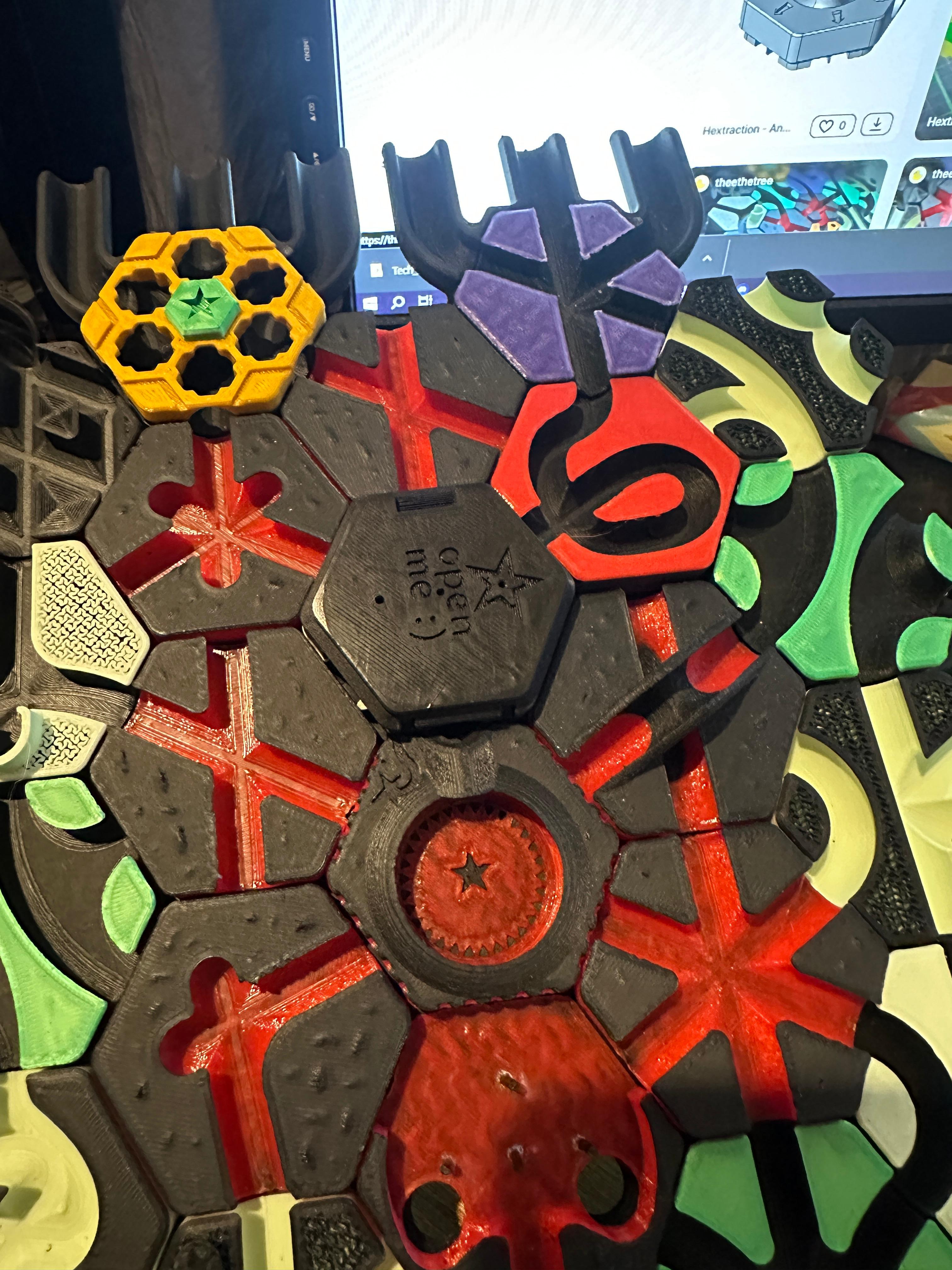 Hextraction - Filament Version Dual Pachinko Tile(s) 3d model