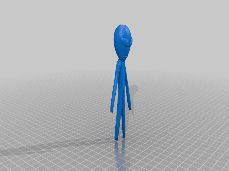 alien (big grey) 3d model