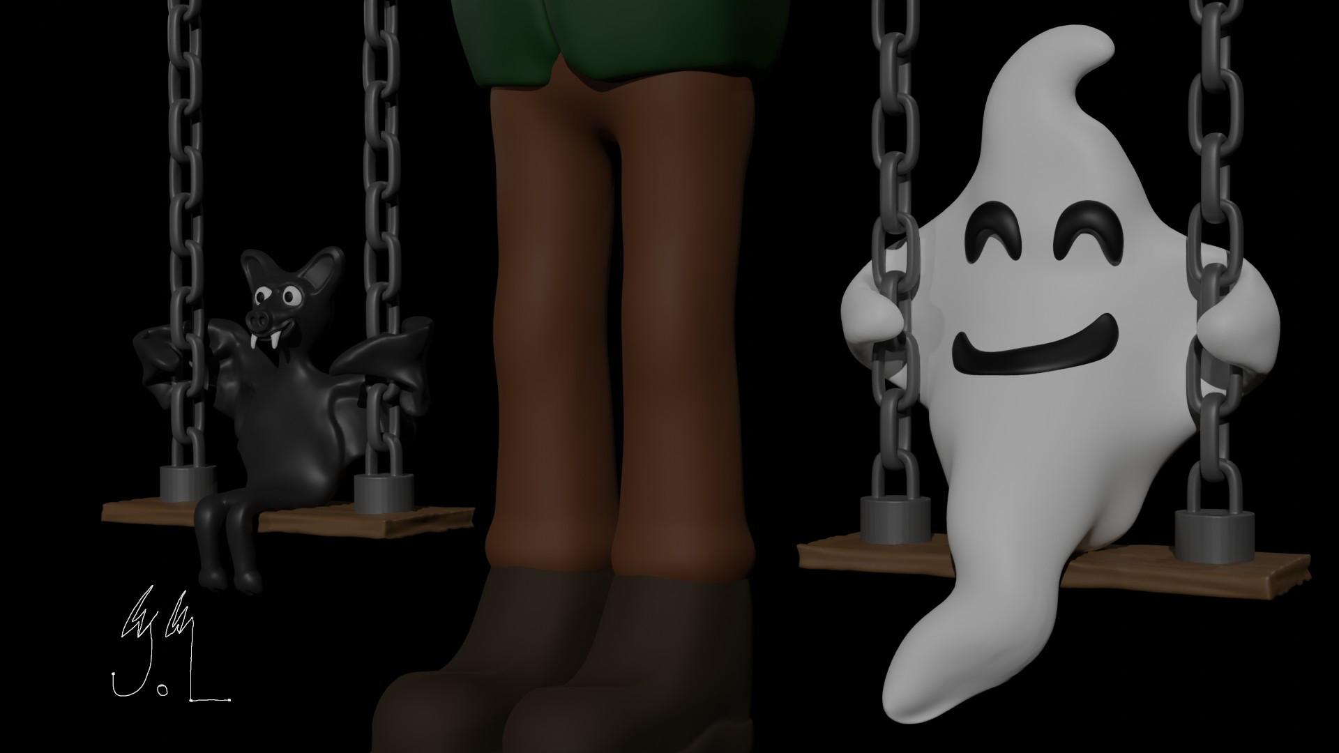 Frankenstein Swing Set 3d model