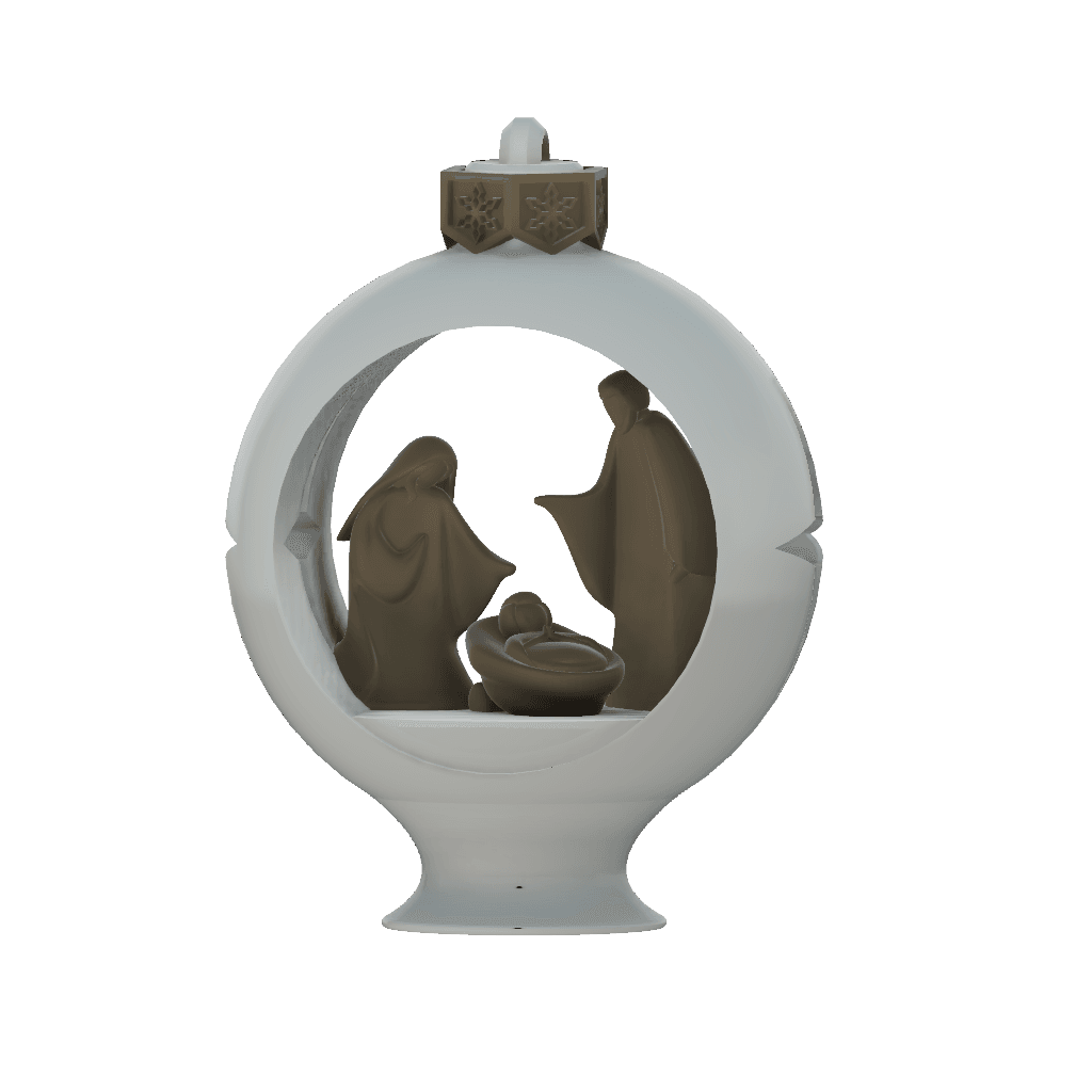 Nativity Ornament Globe.3mf 3d model