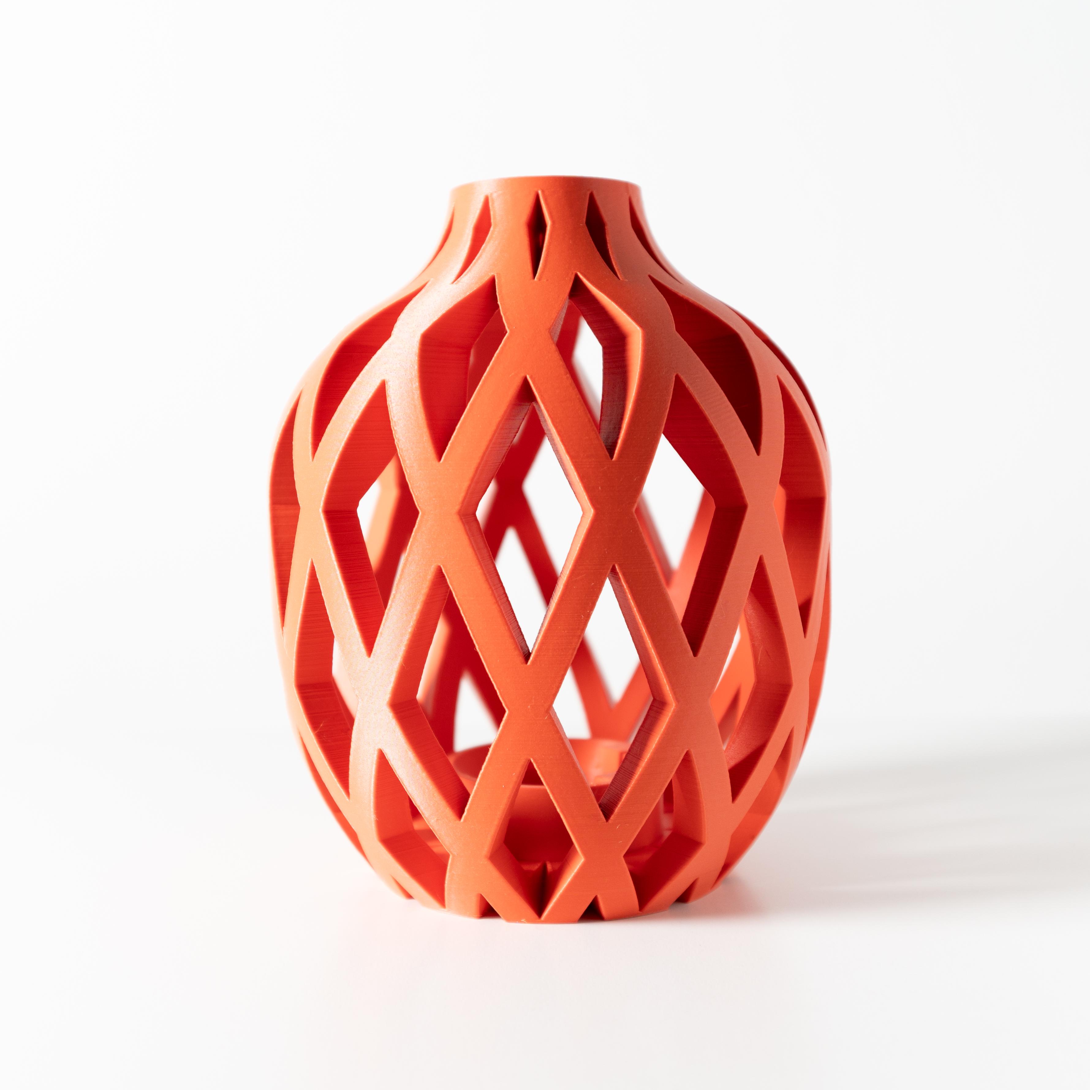 The Adani Vase, Modern and Unique Home Decor for Dried and Preserved Flower Arrangement  | STL File 3d model