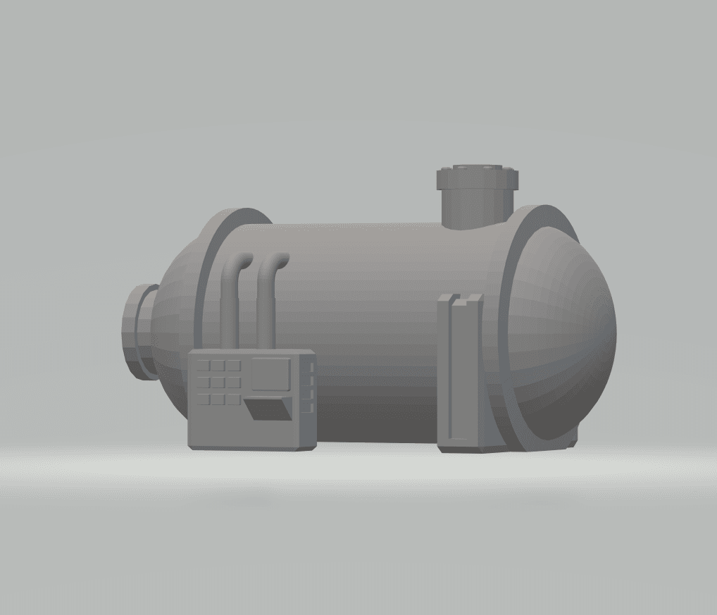 FHW:Terrain Silos horizontal tank B small (BoD) 3d model