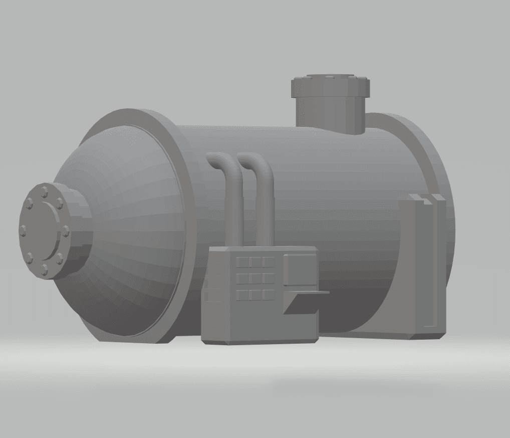 FHW:Terrain Silos horizontal tank B small (BoD) 3d model