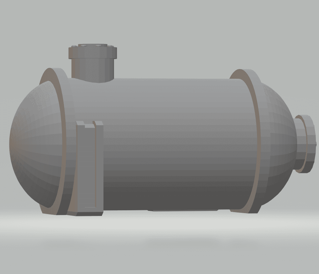 FHW:Terrain Silos horizontal tank B small (BoD) 3d model