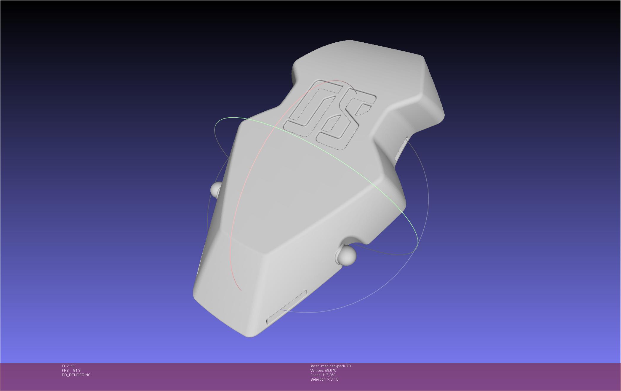 Evangelion Finale Mari Backpack 3d model