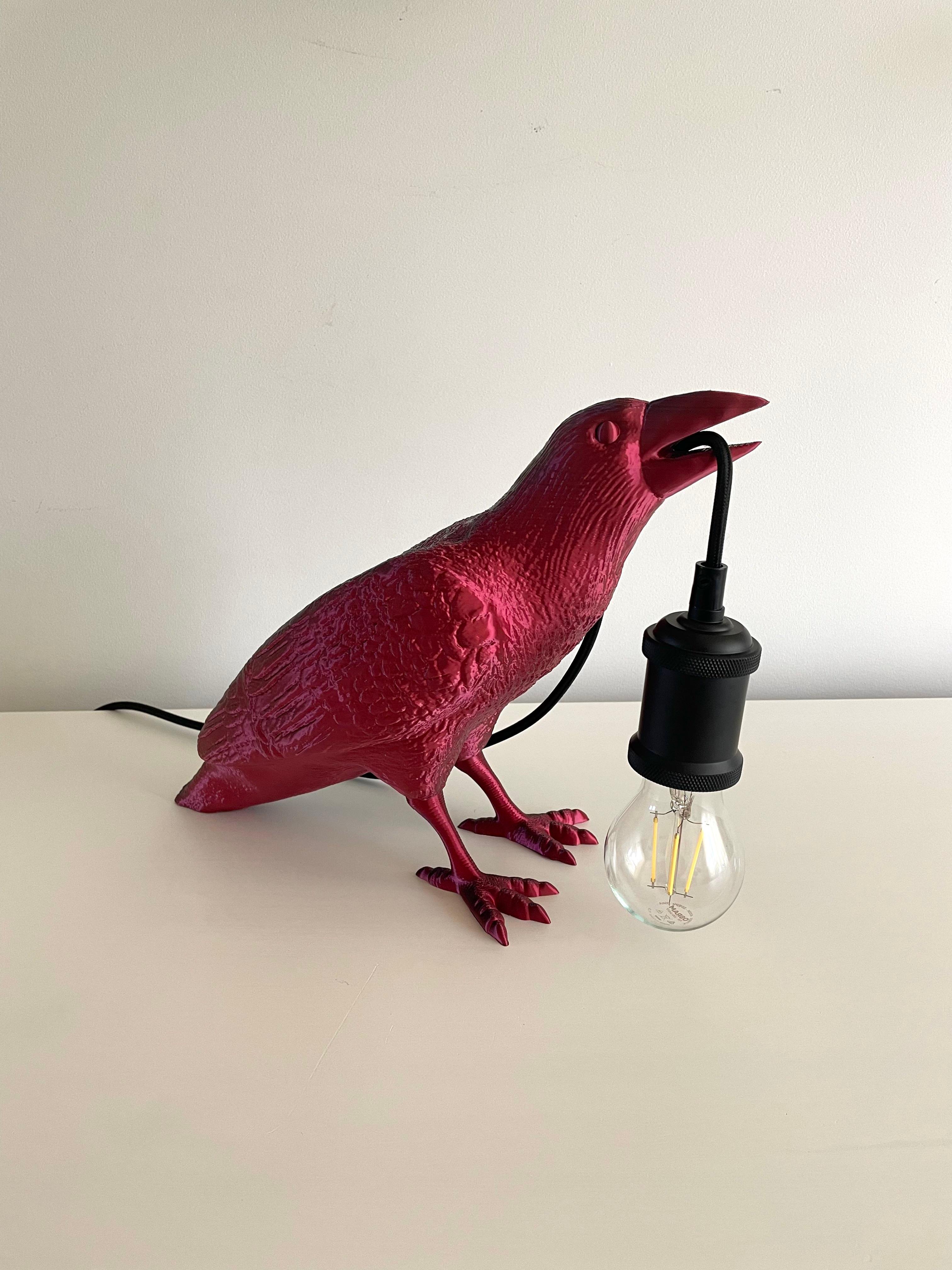 Raven Lamp Sculpture / No Supports 3d model