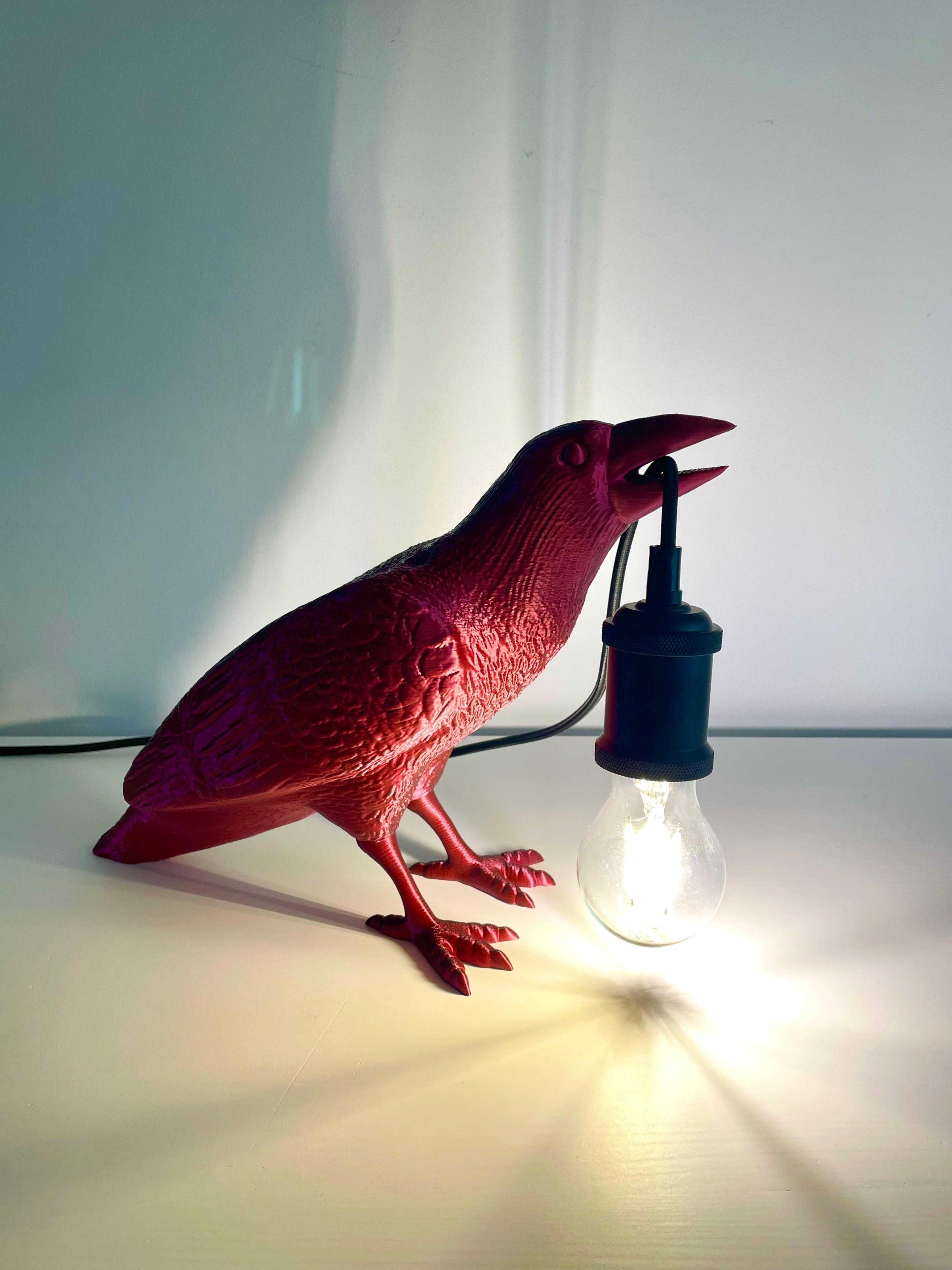 Raven Lamp Sculpture / No Supports 3d model