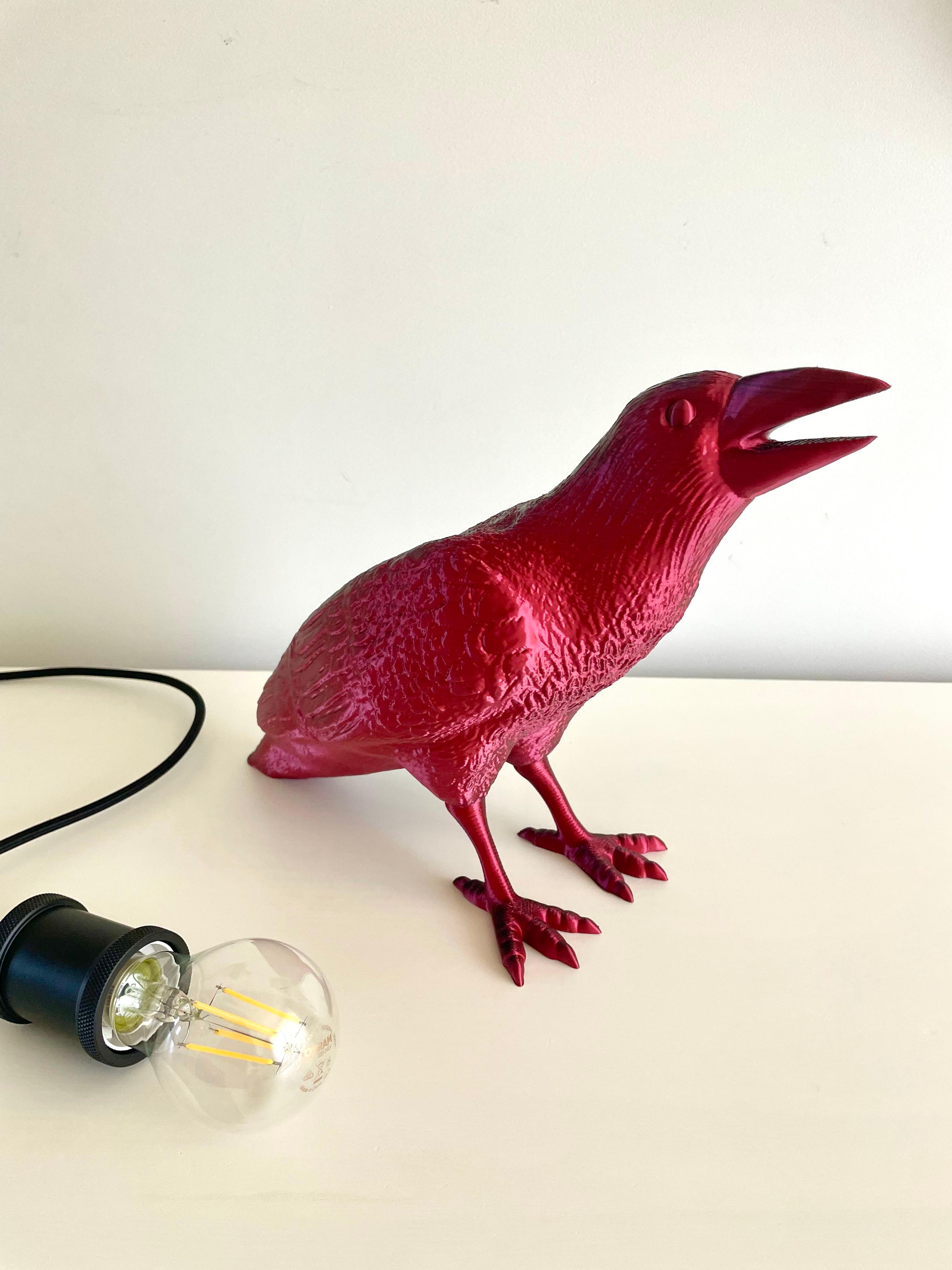 Raven Lamp Sculpture / No Supports 3d model