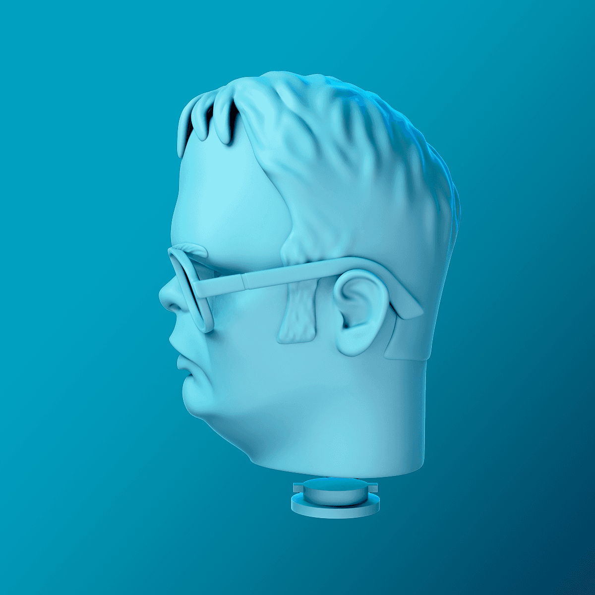 Dwight Schrute Piggy Bank 3d model