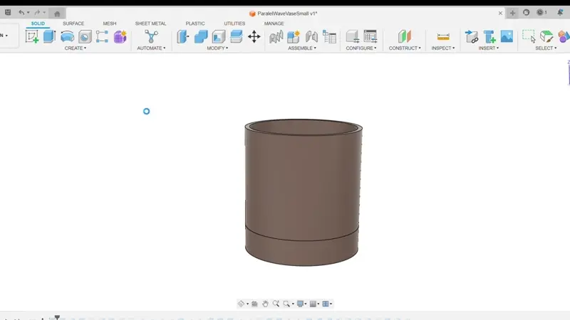 Parallel Wave Planter with Snap & Click Water Tray 3d model