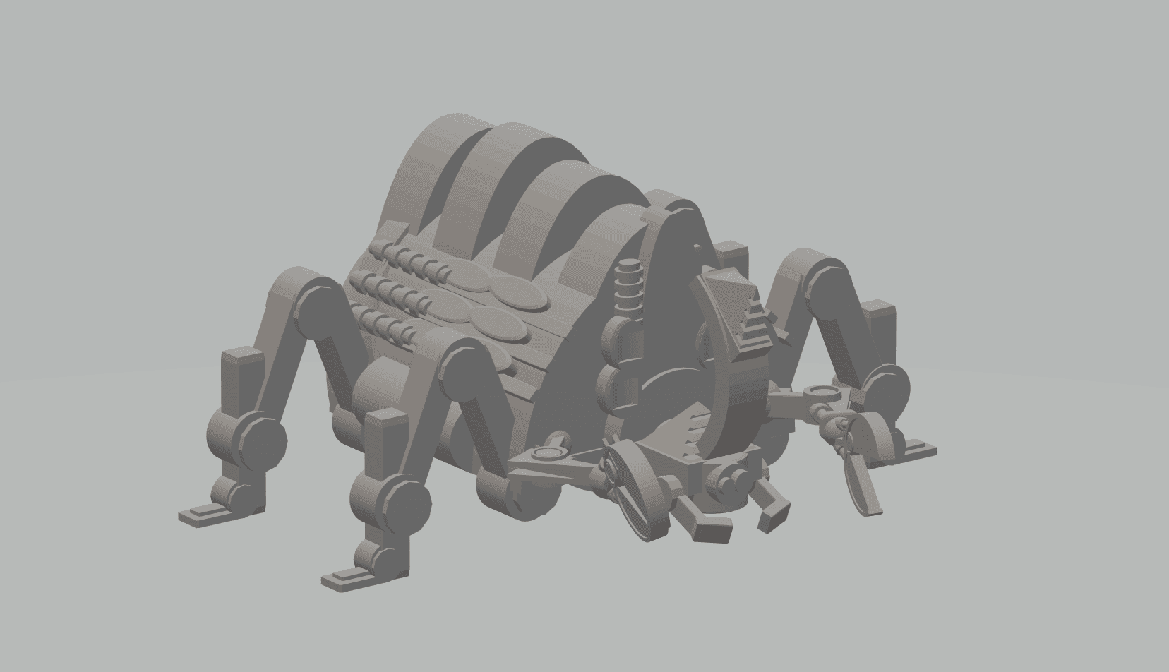 FHW: Server unit large horn beetle simple print (BoD) 3d model