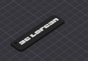 Keychain: DeLorean I 3d model