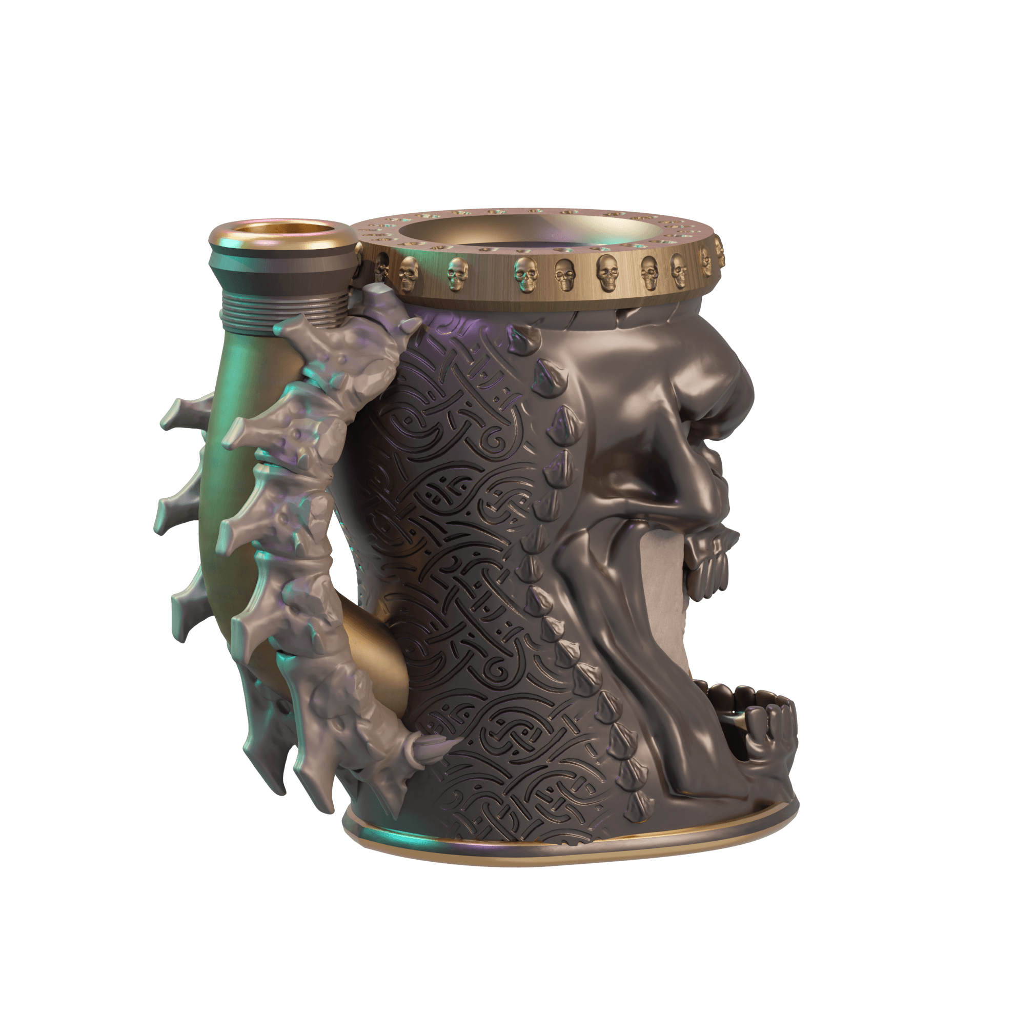 Necromancer Dice Tower Mug 3d model