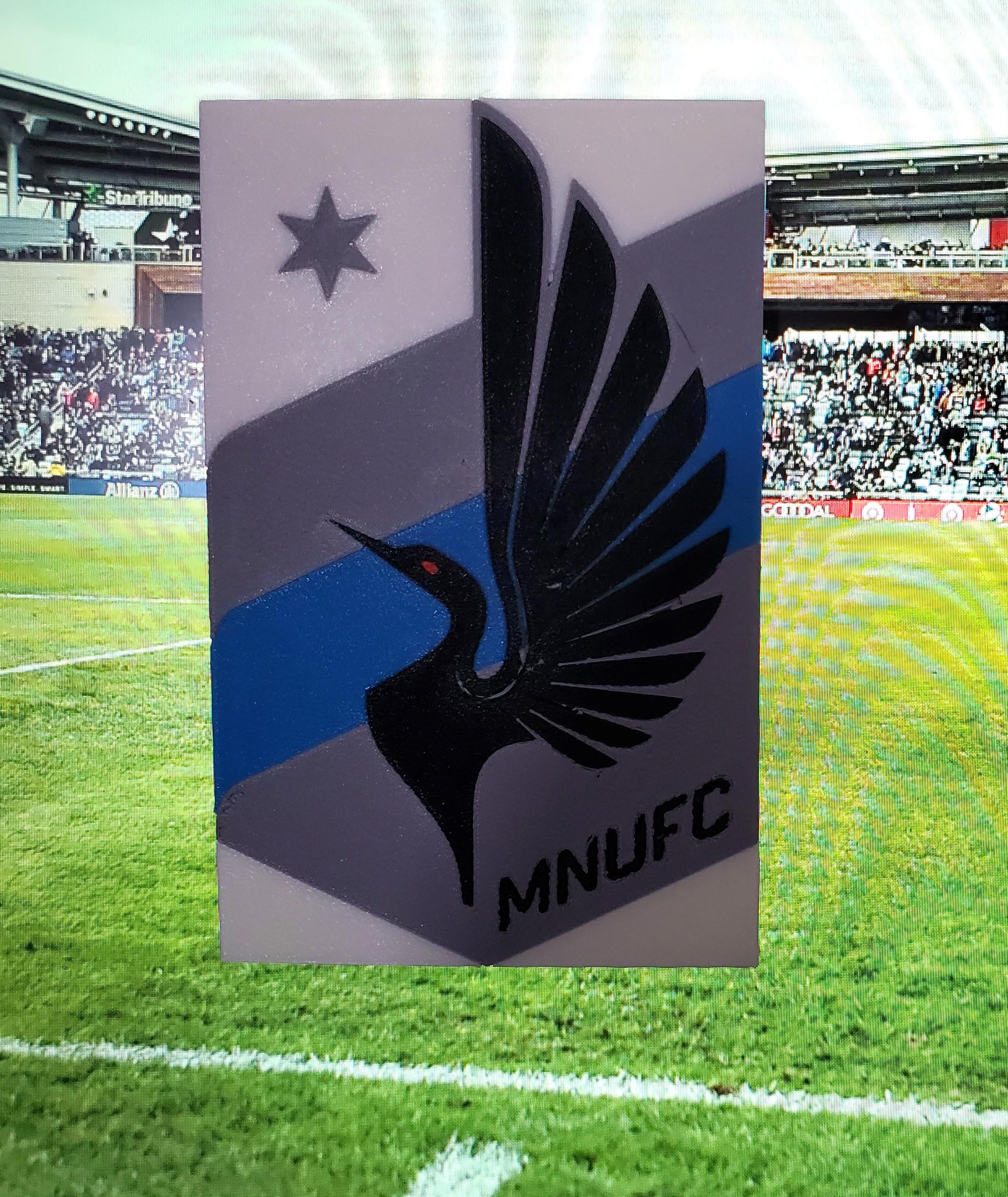 AMS / MMU Minnesota United FC coaster or plaque 3d model