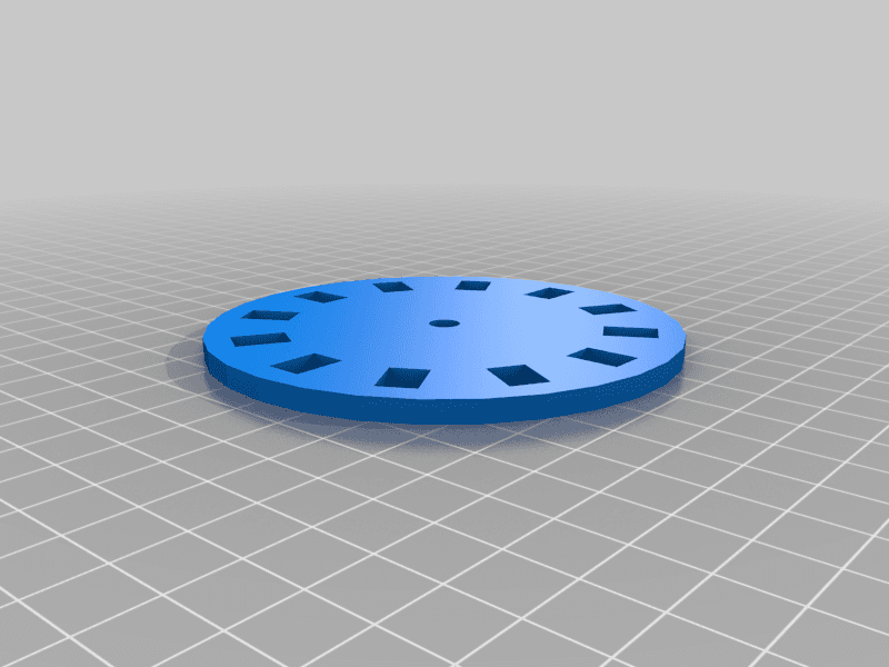 Parametric timing disk 3d model