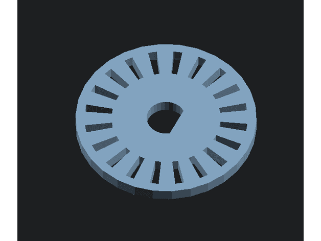 Parametric timing disk 3d model