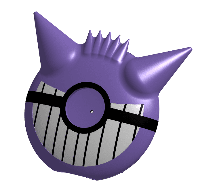 Gengar Pokeball / Pokémon Go Plus + Protective Case 3d model