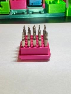 Gridfinity 4mm hex bit holder 1x1 3d model