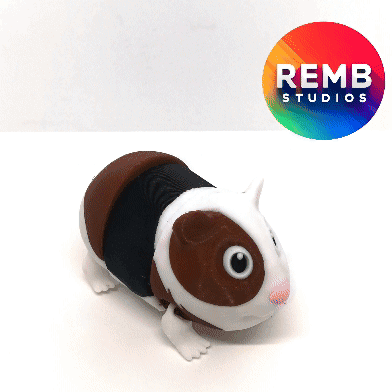 Flexi Guinea Pig | Articulated Guinea Pig 3d model