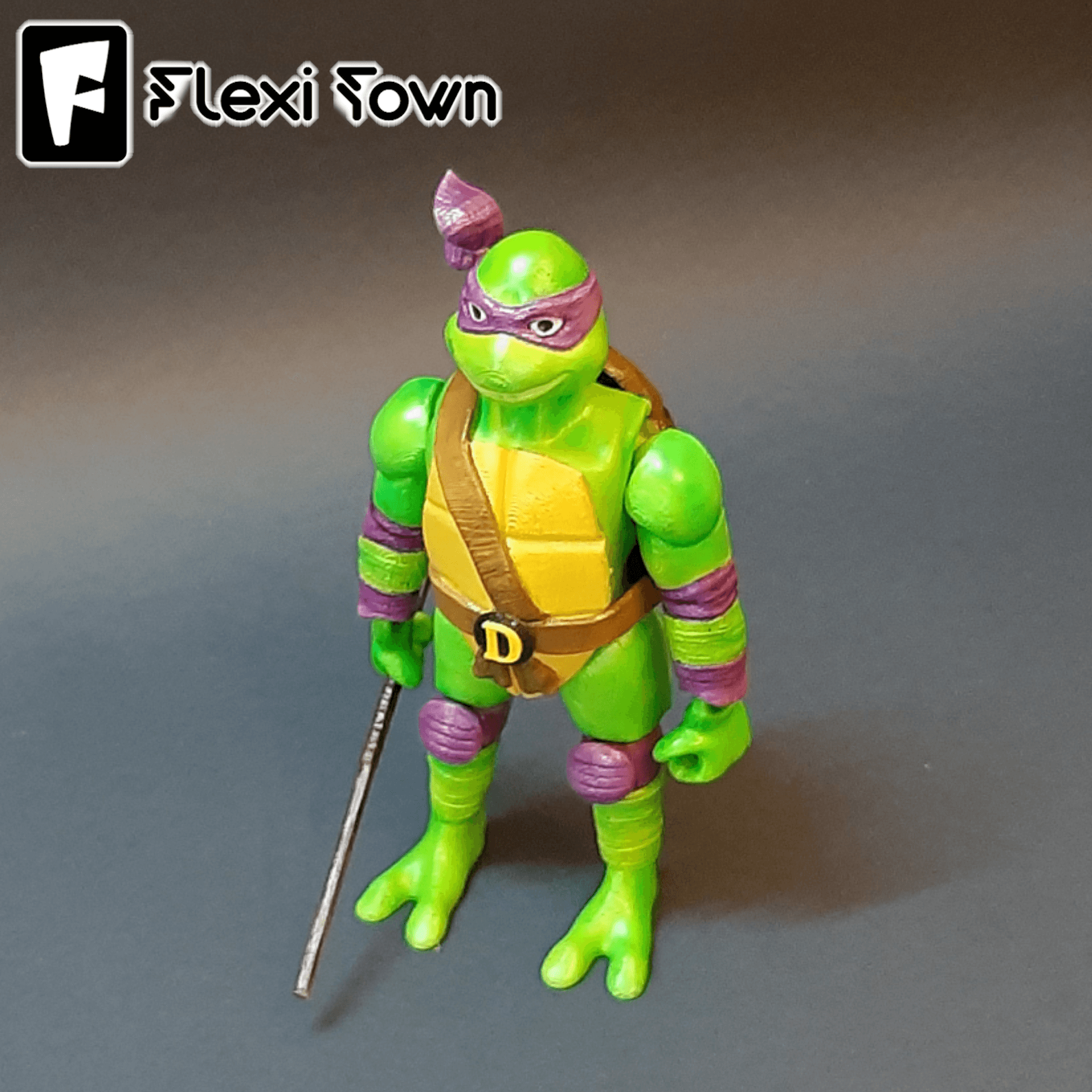 Flexi Print-in-Place Teenage Mutant Ninja Turtles, Donatello 3d model