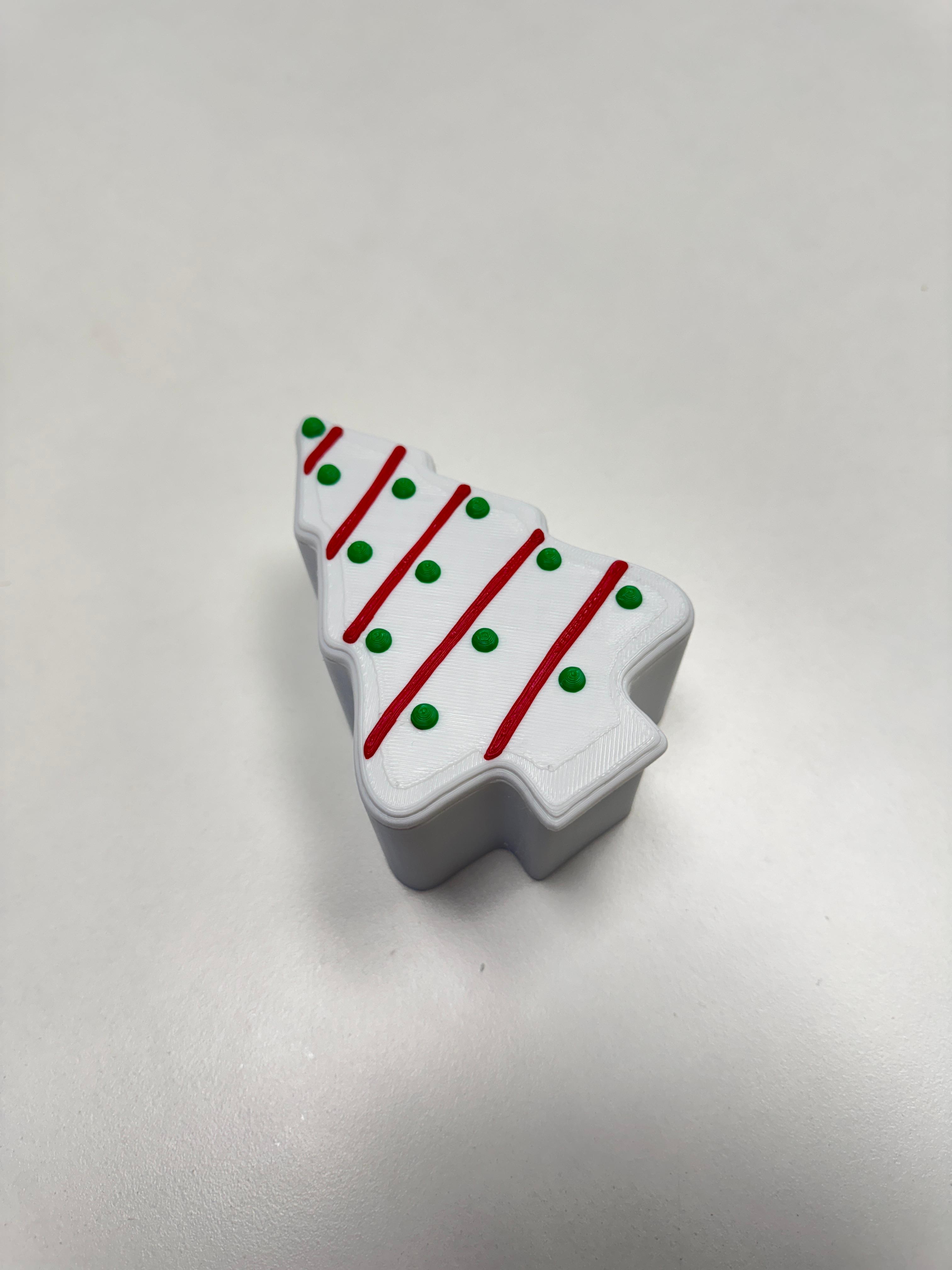 Christmas Tree Cookie Container - Printed a .24 layer height - 3d model