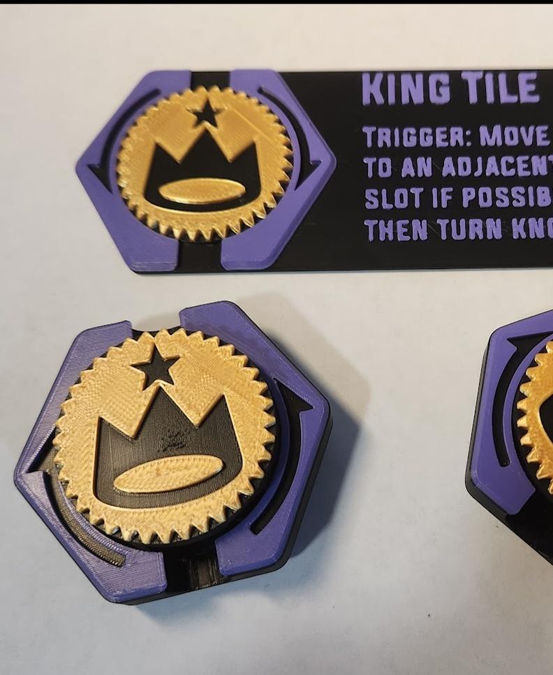 Hextraction King Tile 3d model