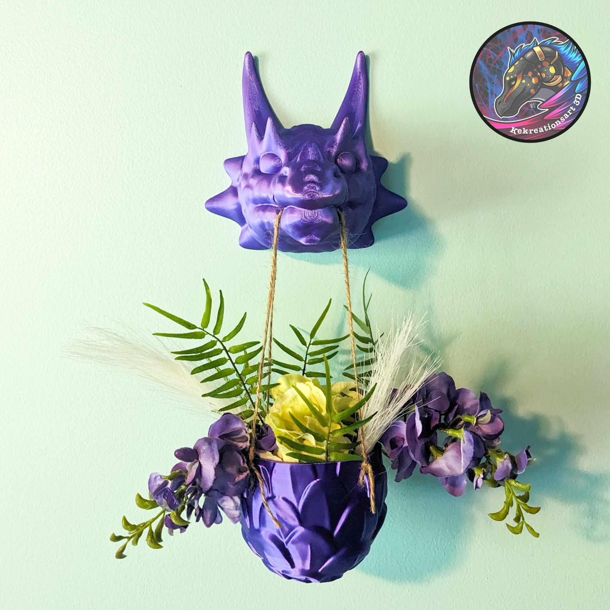 Hanging Dragon Egg Planter 3d model