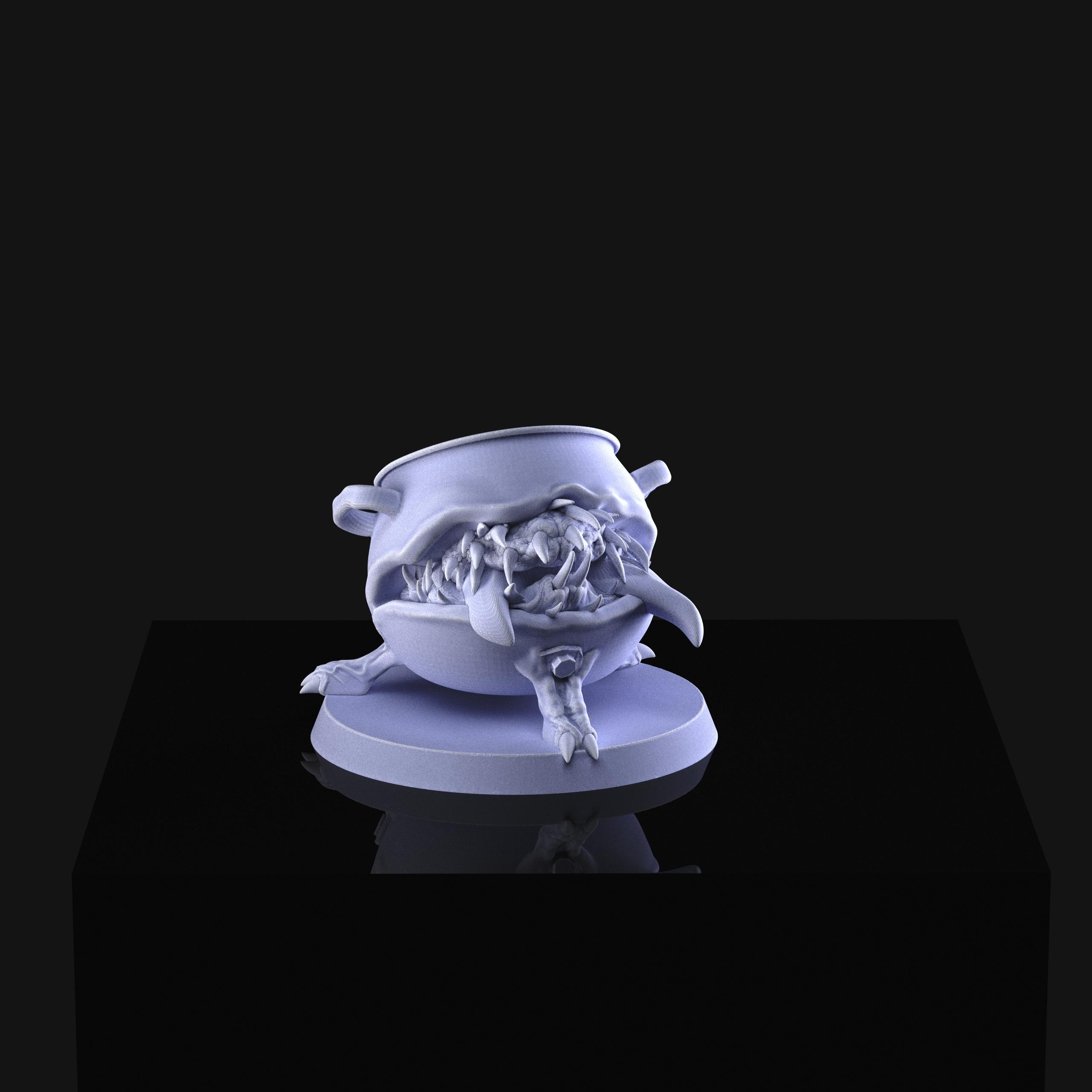 cauldron and cauldron mimic 2 Pack 3d model