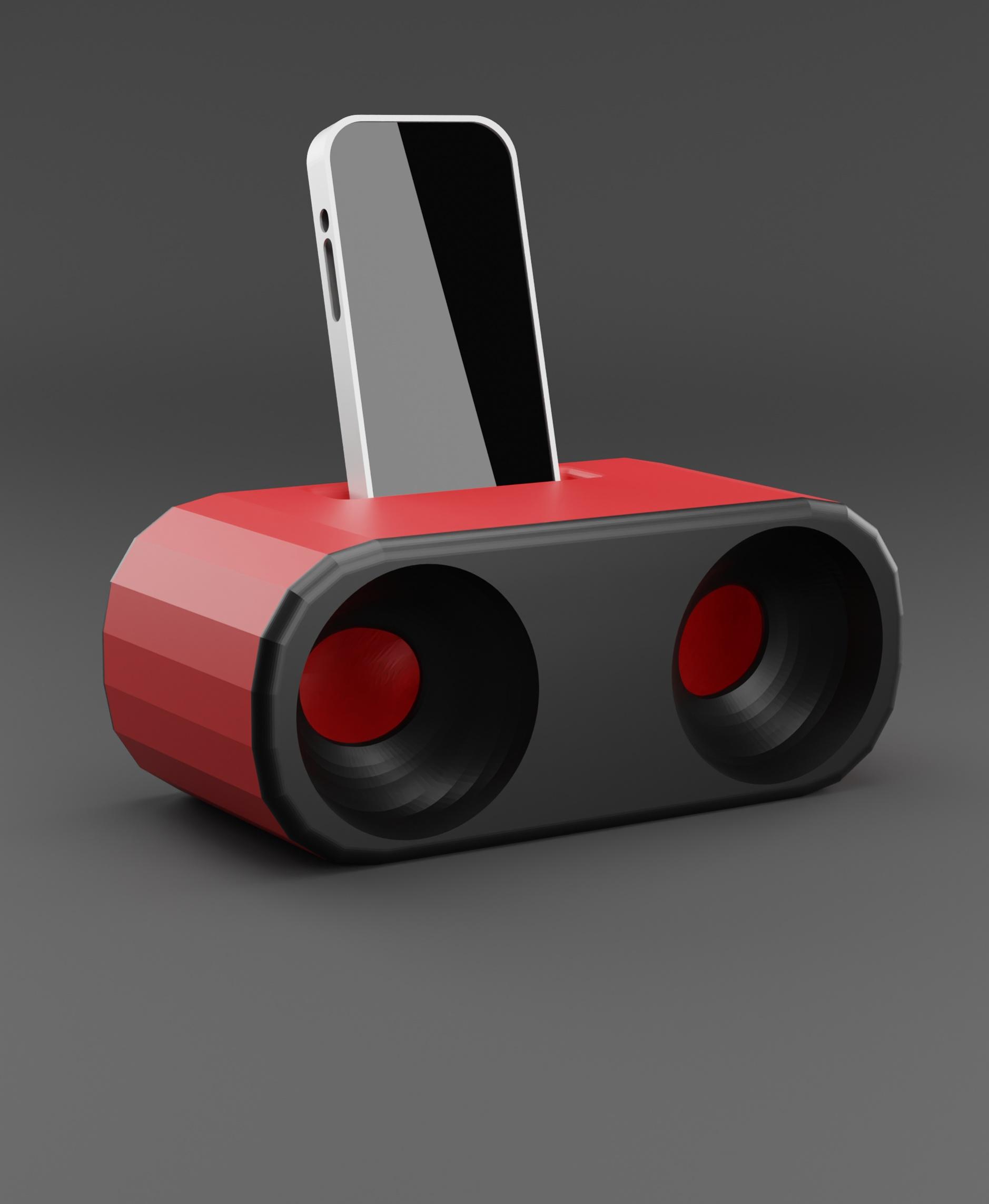 Phone Amplifier Boom Box 3d model