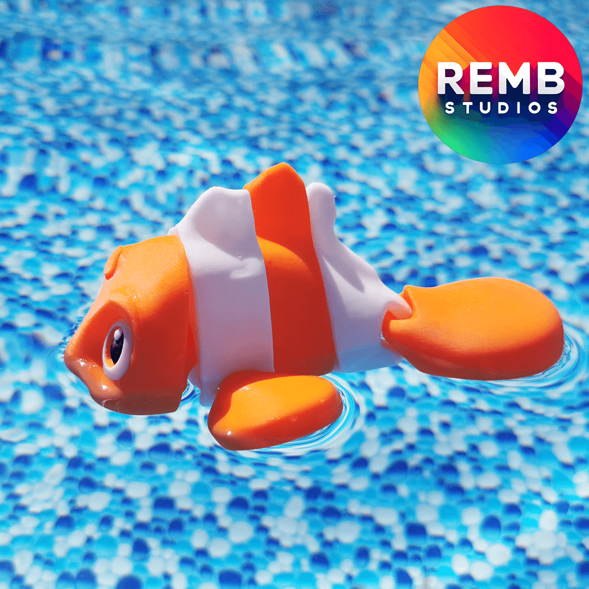 Flexi Clownfish | Articulated Clownfish 3d model