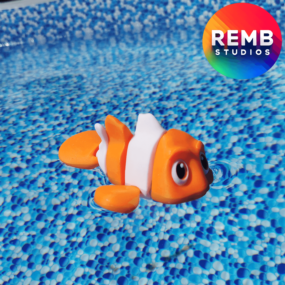 Flexi Clownfish | Articulated Clownfish 3d model